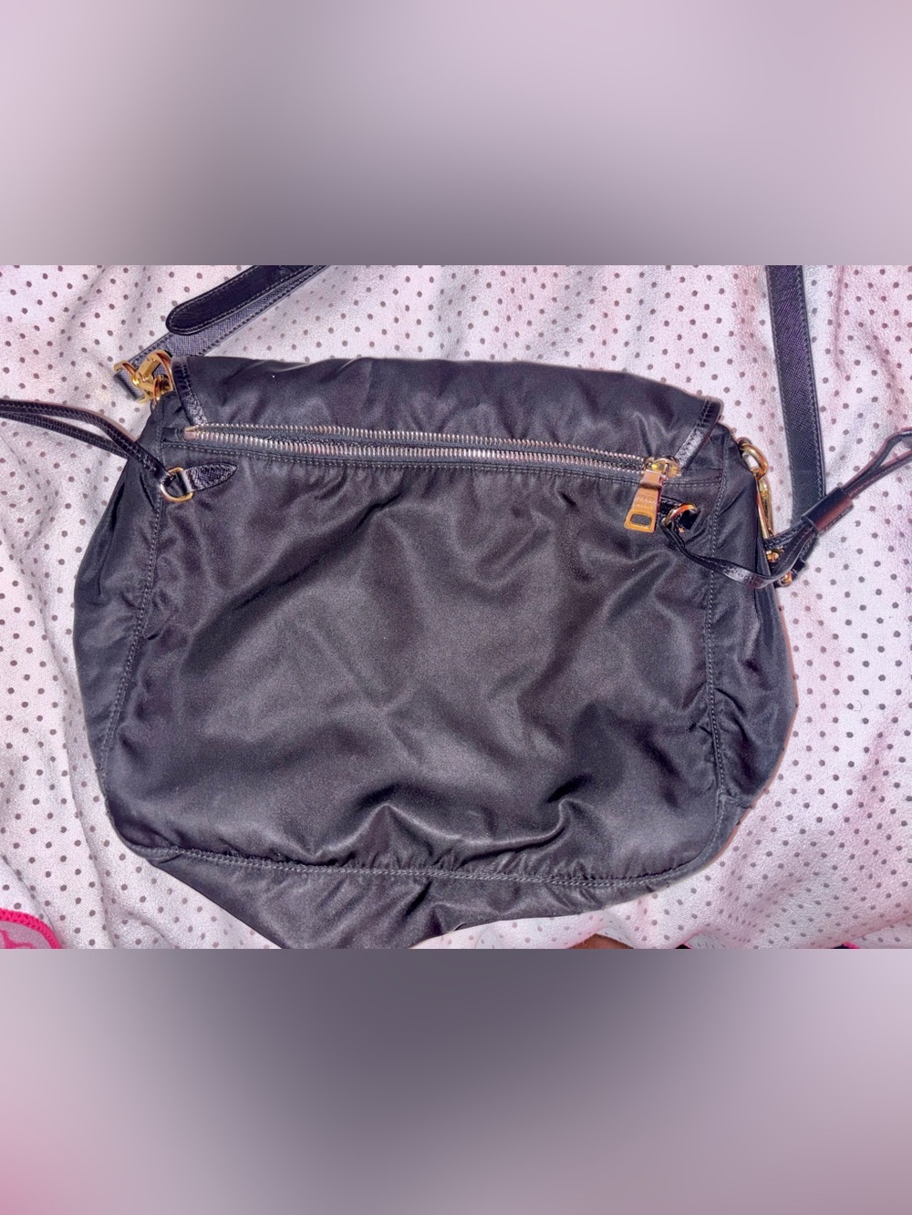 Authentic Vintage Prada Tessuto
Nylon Messenger Bag Y2K
Crossbody Black - Picture 7 of 10
